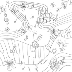 Les grands carrés d'art-thérapie musique