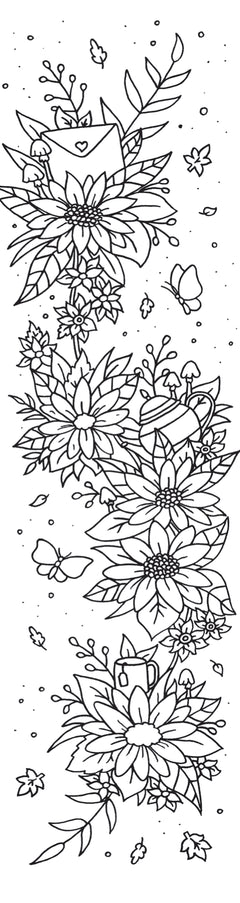 Marque-pages Guirlandes de fleurs