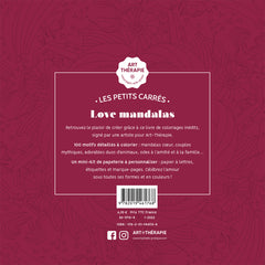 Les Petits carrés d'Art-thérapie Love Mandalas