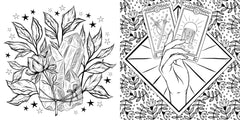 Les Petits carrés d'Art-thérapie Tarot et arts divinatoires