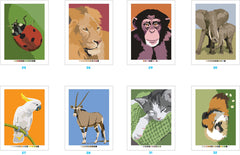 Coloriages mystères Animaux