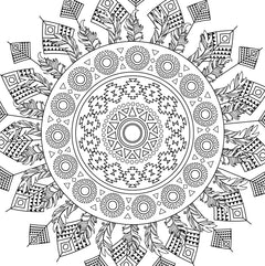 Les Grands carrés d'Art-thérapie Mandalas du monde