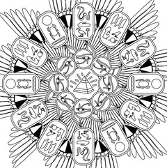 Les Grands carrés d'Art-thérapie Mandalas du monde