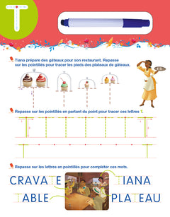 Disney - Princesses Mon cahier effaçable - J'écris les lettres majuscules