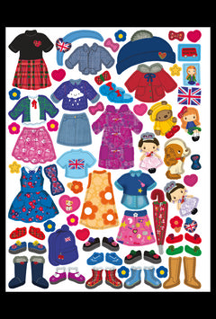Minimiki - Stickers - Habille Kate au Royaume-Uni