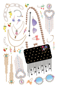 Accessoires tendance - pochette avec accessoires