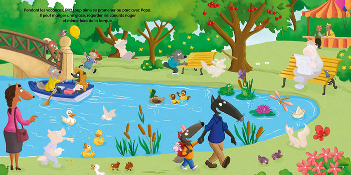 Mon cahier d'autocollants P'tit Loup - Vive les vacances !