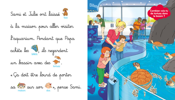 Sami et Julie à l'aquarium