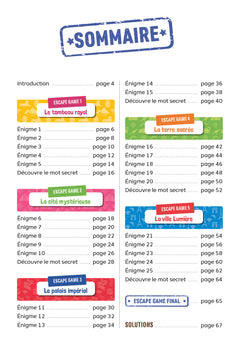 Escape game - Du CM1 au CM2 - Cahier de vacances 2024