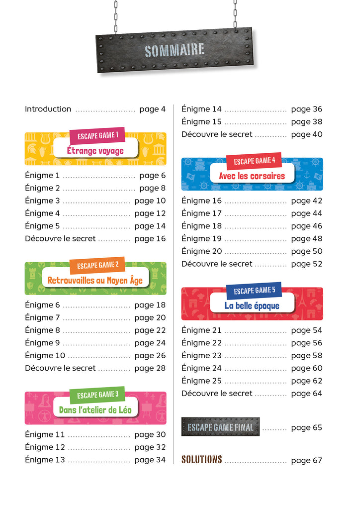 Escape game du CM2 à la 6e