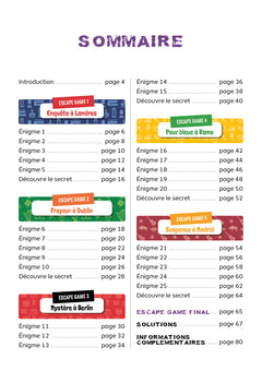 Escape game - De la 5e à la 4e - Cahier de vacances 2026