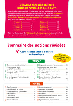 Passeport - Toutes les matières - De la 3e à la 2nde - Cahier de vacances 2024