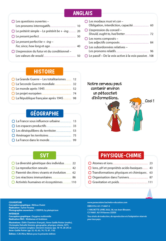 Passeport - Toutes les matières - De la 3e à la 2nde - Cahier de vacances 2024