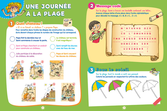 100 jeux de vacances - Sami et Julie - Du CE1 au CE2 - Cahier de vacances 2024