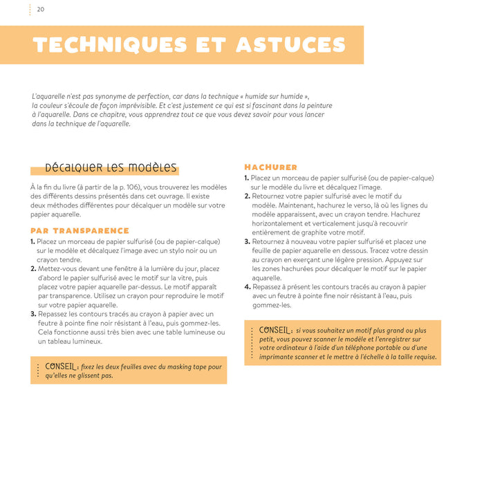 Petites aquarelles en 5 étapes