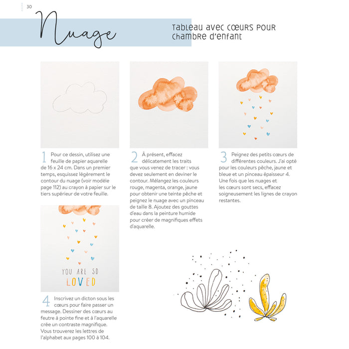 Petites aquarelles en 5 étapes