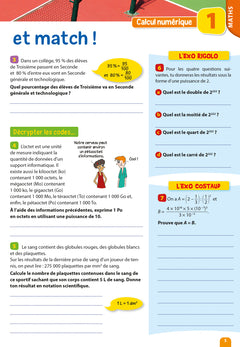 Passeport - Maths / Physique-Chimie - De la 3e à la 2nde - Cahier de vacances 2024