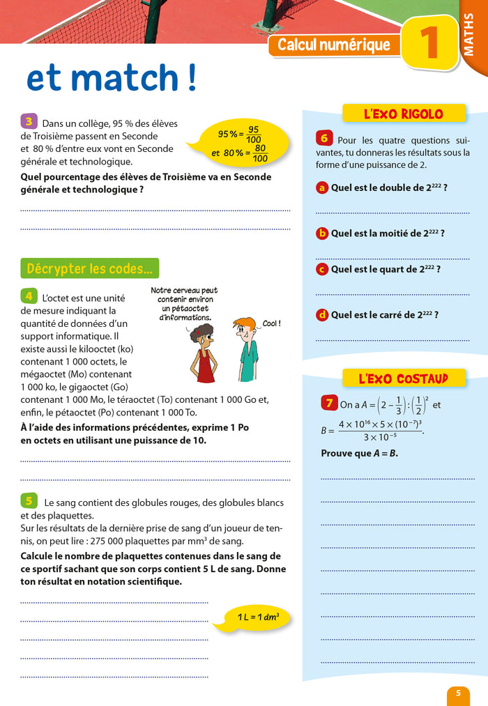 Passeport - Maths / Physique-Chimie - De la 3e à la 2nde - Cahier de vacances 2024