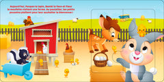 DISNEY BABY - Mon Premier Livre Puzzle - 5 puzzles 4 pièces - Panpan et la ferme