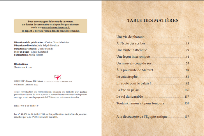 12 scarabées pour Toutankhamon