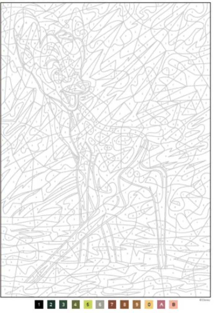 Coloriages mystères Disney Grands classiques 9