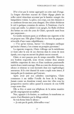 Vengeances et mat - offre découverte