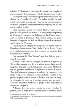 Vengeances et mat - offre découverte