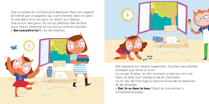 Zoé n'est pas concentrée