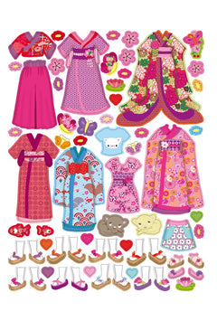 Minimiki - Stickers - Habille Akiko au Japon