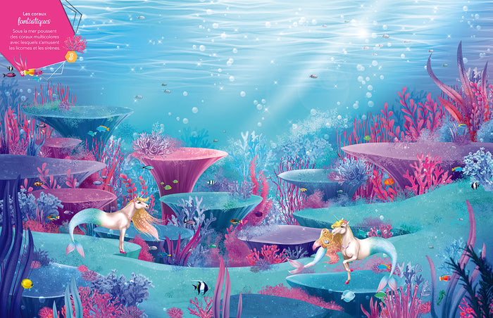 Licornes de rêve - Cahier de stickers Magie des sirènes