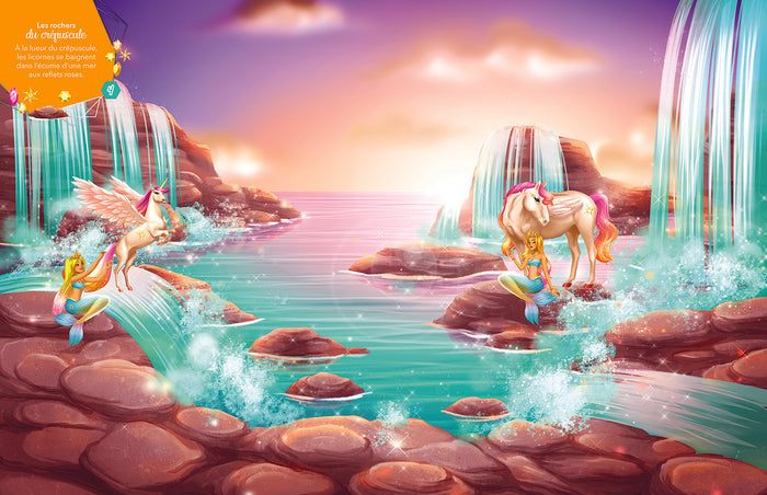 Licornes de rêve - Cahier de stickers Magie des sirènes