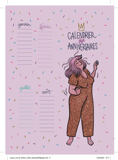 Joyeux journal 2025 - Agenda