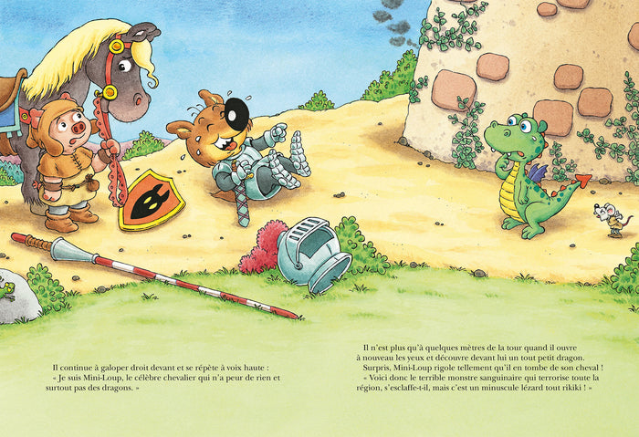 Mini-loup, le chevalier, la princesse et le dragon