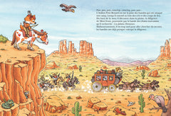 Mini loup, les cow-boys et les indiens