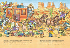 Mini loup, les cow-boys et les indiens