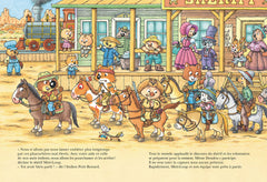 Mini loup, les cow-boys et les indiens