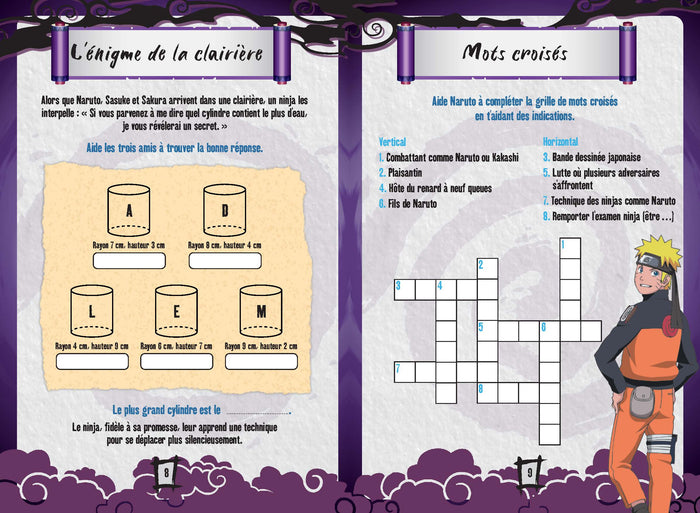 Naruto Shippuden - Enigmes de la 5e à la 4e