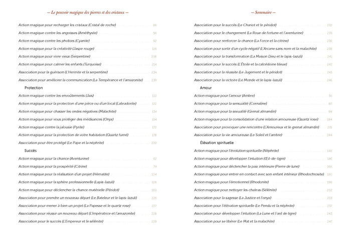 Le pouvoir magique des pierres et des cristaux