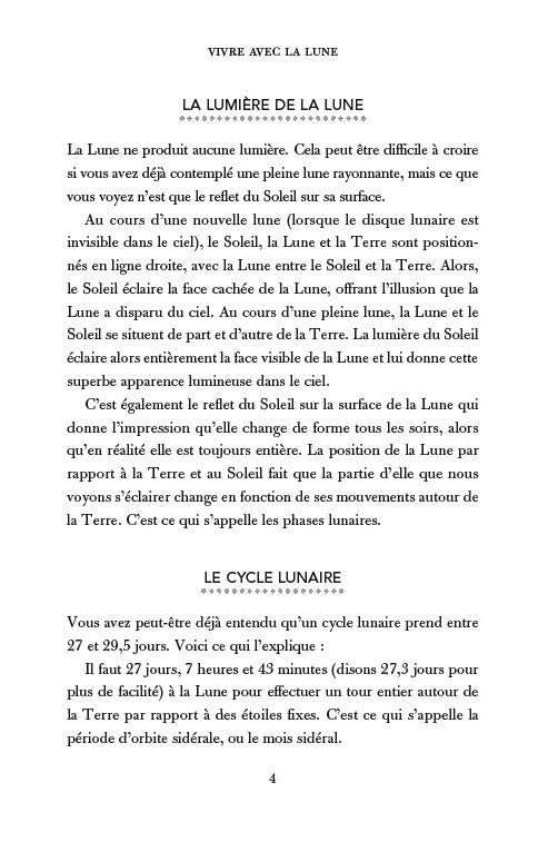 Vivre avec la lune
