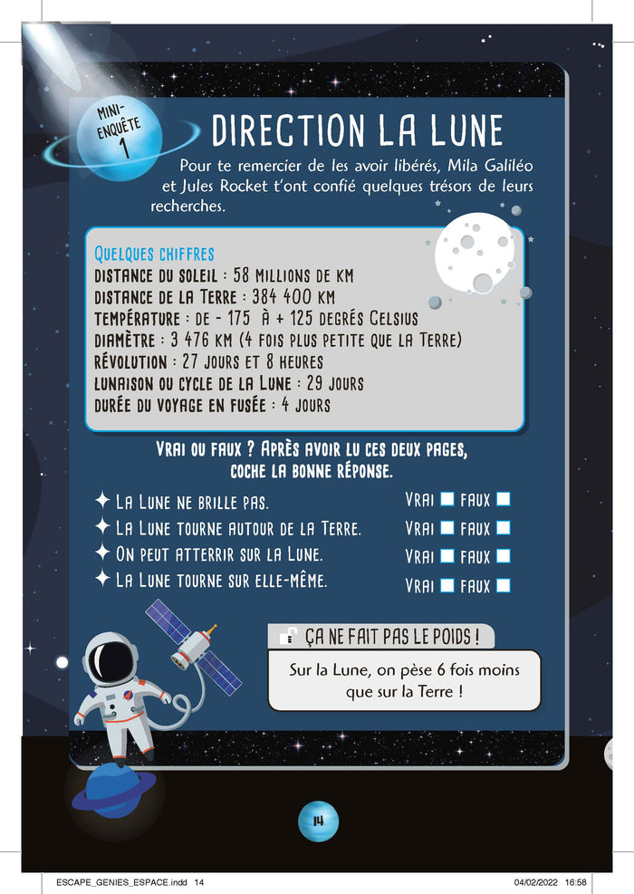 Les Enquêtes des petits génies CM1-CM2 ! Menace dans l'espace !