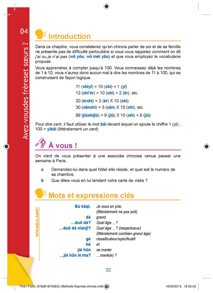 Harrap's Méthode express chinois livre