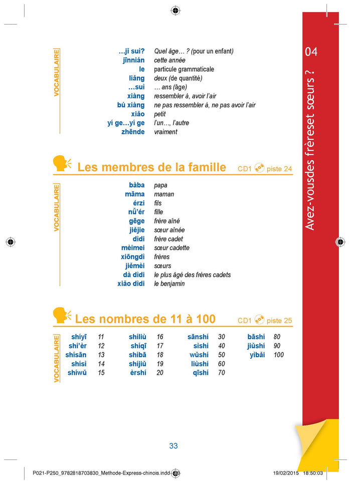 Harrap's Méthode express chinois livre