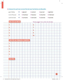 Petit cahier Larousse d'orthographe et de dictées CE1
