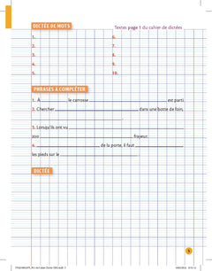 Petit cahier Larousse d'orthographe et de dictées CM2