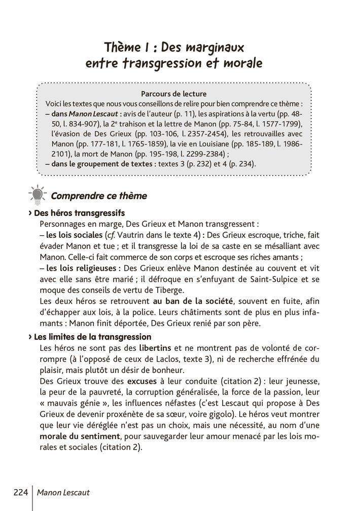 Bibliolycée - Manon Lescaut