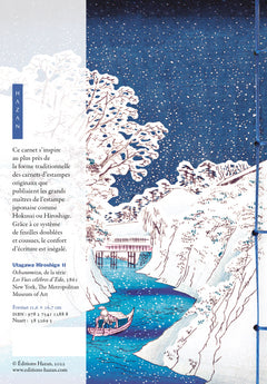 Carnet Hazan La neige dans l'estampe japonaise 12 x 17 cm (papeterie)