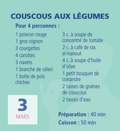 Mini calendrier - 365 recettes préférées des français