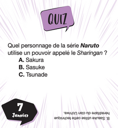 Mini calendrier - 365 jours 100 % mangas