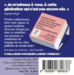 Mini calendrier - 365 gaffes politiques