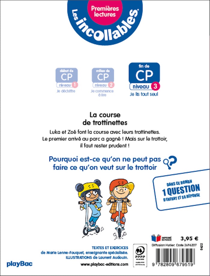 Les incollables - Premières lectures - Tome 13 - La course de trottinettes - niv.3